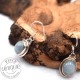 Aigue-marine boucles d'oreilles