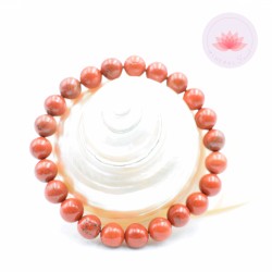 Bracelet Jaspe rouge Perles rondes 6mm