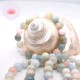 Bracelet Aigue-marine perles rondes 10mm