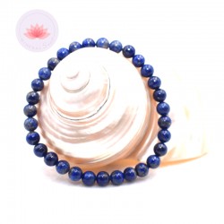 Bracelet Lapis Lazuli perles rondes 6mm