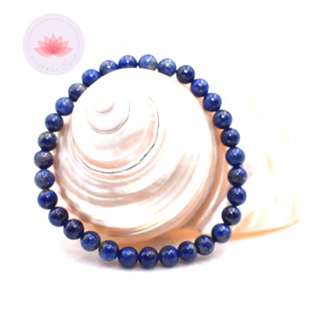 Bracelet Lapis Lazuli perles rondes 8mm