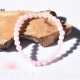 Bracelet Quartz rose Perles rondes 6mm