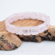 Bracelet Quartz rose square 10mm