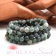 Bracelet Agate Mousse mat perles rondes 8mm