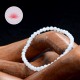Pulsera infantil Piedra de Luna perlas redondas 4mm