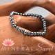 Bracelet enfant Hématite perles rondes 4mm