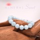 Bracelet Aigue-Marine Perles rondes