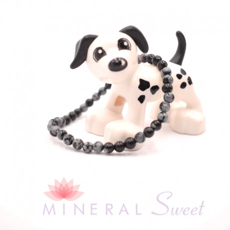 Pulsera infantil Obsidiana nevada