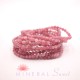 Bracelet Rubellite/Tourmaline Rose perles rondes 4mm