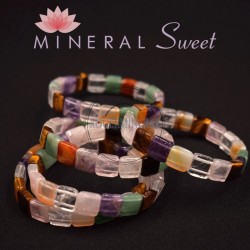 Bracelet multicolore Square 10mm