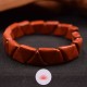 Bracelet Jaspe rouge triangle