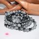Bracelet Obsidienne mouchetée Homme Perles rondes 8mm
