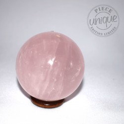 Quartz rose sphère 12