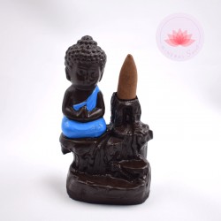 Portaincienso Buda azul