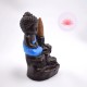 Portaincienso Buda azul