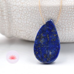 Lapis Lazuli pendentif pierre demi-polie 1