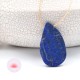 Lapis Lazuli pendentif pierre demi-polie 1