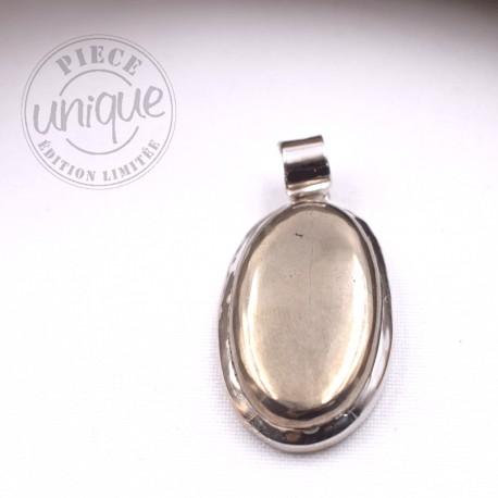 Pyrite pendentif serti argent 6