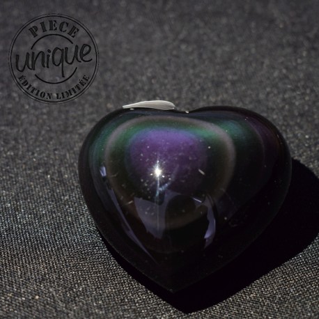 Obsidiana Arco Iris corazón 4