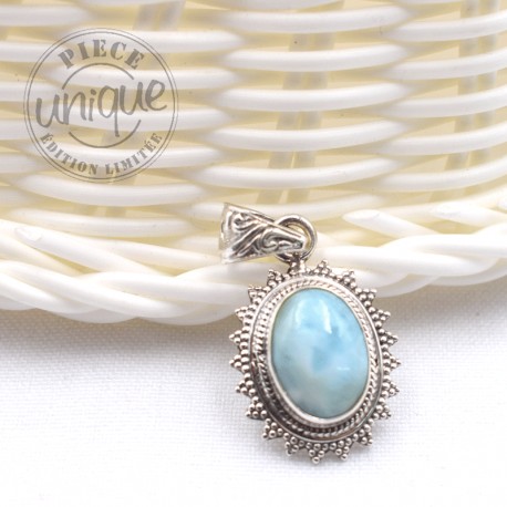 Colgante Larimar plata Baroque 1