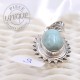 Colgante Larimar plata barroca 3