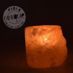 Lámpara de sal del Himalaya 2-4kg + cordón y bombilla M1