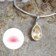 Ensemble Pendentif Citrine mini 1 + chaîne argent 42cm