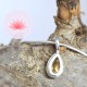 Ensemble Pendentif Citrine mini 1 + chaîne argent 42cm
