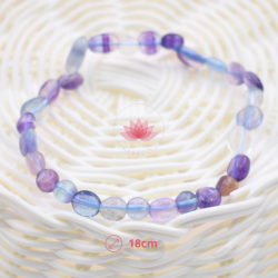 Fluorite bracelet perles "nugget"
