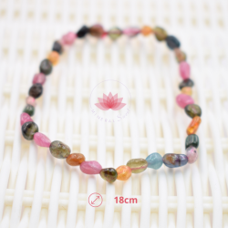 Bracelet Tourmaline multicolore perle nugget 2