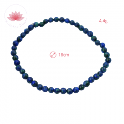 Azurita Malaquita pulsera perlas 4mm