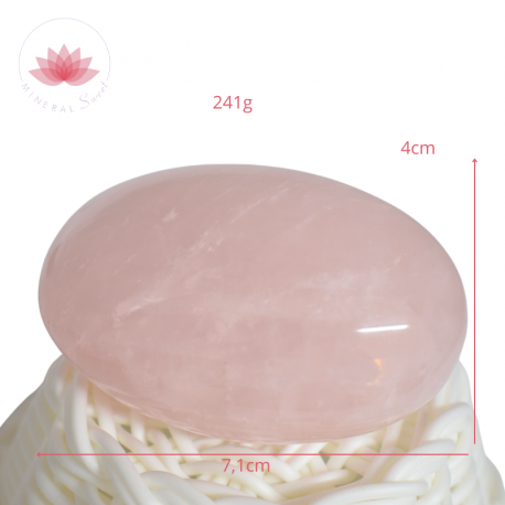 Cuarzo rosa piedra pulida 3