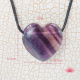 Fluorite pendentif coeur 1