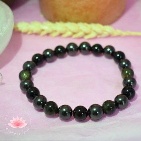 Pulsera Shungit y Obsidiana