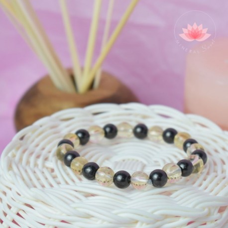 Bracelet Shungite et Citrine