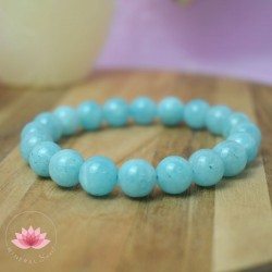 Amazonite bracelet perles rondes 10mm