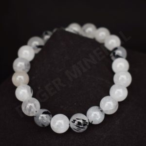 pulsera cuarzo inclusion turmalina negra
