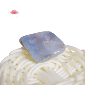 calcédoine bleue pierre roulée