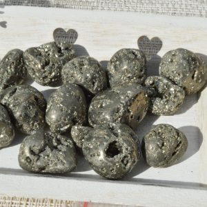 Pyrite petites pierres roulées- sachet de 250g