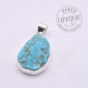 Turquesa Arizona, colgante de plata - 6